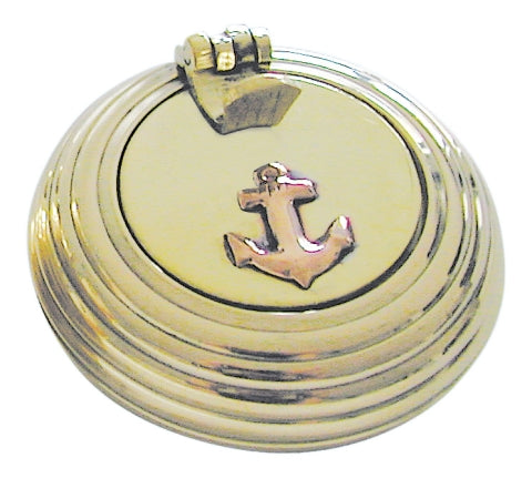 Gerillter Klappaschenbecher aus Messing, 5 cm – SEA-CLUB 7110