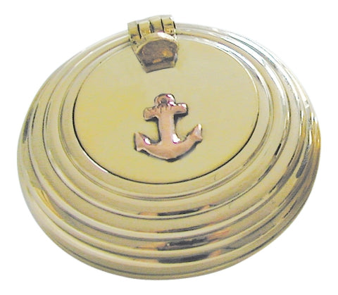 Gerillter Klappaschenbecher aus Messing, 6 cm – SEA-CLUB 7111