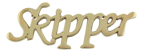 Türschild Skipper aus Messing – SEA-CLUB 7575