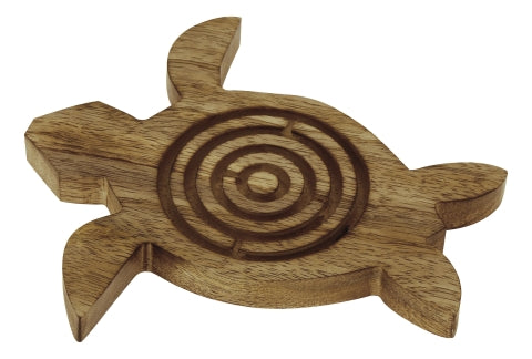 Labyrinthspiel Schildkröte aus Mangoholz – SEA-CLUB 8007