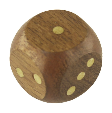 Kleiner Würfel aus Holz und Messing – SEA-CLUB 8035