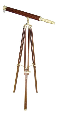 Standteleskop mit Holzummantelung, 69 cm – SEA-CLUB 8204