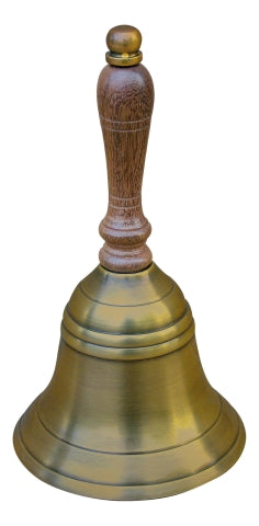 Antike Handglocke mit Holzgriff – SEA-CLUB 8509