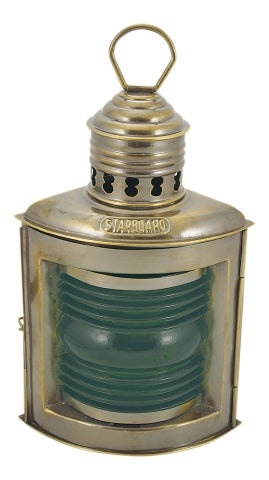 Antike Steuerbordlampe mit Petroleumbrenner – SEA-CLUB 8540