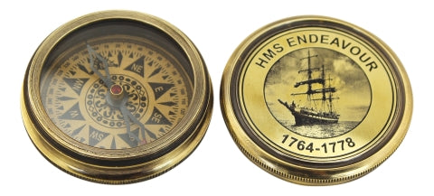Kompass HMS Endeavour in Antikmessing – SEA-CLUB 8548