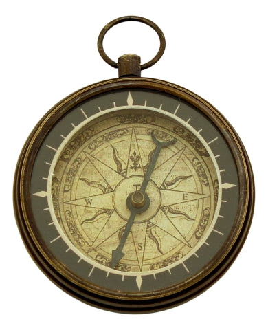 Antiker Messingkompass, 5,5 cm – SEA-CLUB 8565