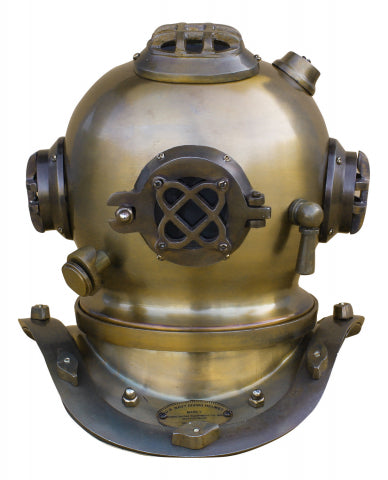 Taucherhelm im Antikmessing-Look, 25 cm – SEA-CLUB 8582