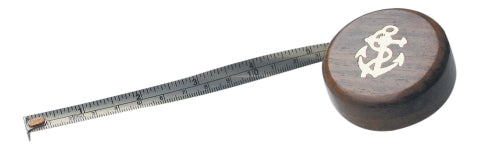 Maritimes Metermaß aus Holz und Metall – SEA-CLUB 9049