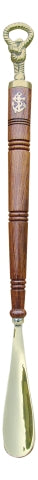 Extralanger Schuhlöffel aus Messing und Holz – SEA-CLUB 9086