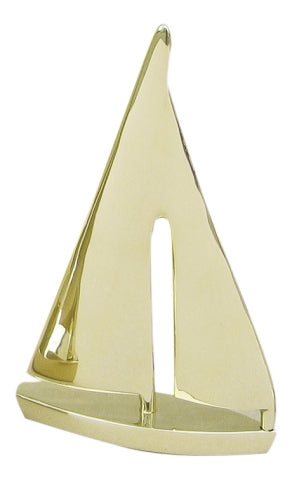 Segelyacht aus Messing, 19,5 cm – SEA-CLUB 9126