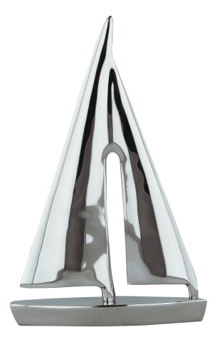 Vernickelte Segelyacht, 22 cm – SEA-CLUB 9127N