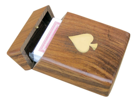 Kartenbox aus Holz mit Klappdeckel – SEA-CLUB 9145