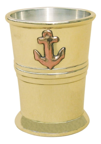 Schnapsbecher aus Messing, innen versilbert – SEA-CLUB 9203