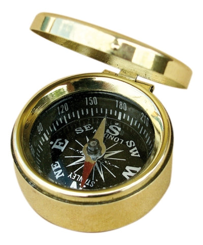 Kleiner Messingkompass mit Deckel – SEA-CLUB 9239