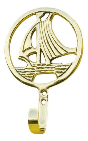 Wandhaken BOAT aus Messing – SEA-CLUB 9287