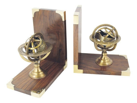 Buchstützen mit Armillarsphäre, ein Paar – SEA-CLUB 9353
