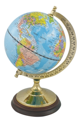 Globus in hellblau, 22,5 cm hoch – SEA-CLUB 9370