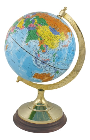 Globus in hellblau, 34 cm hoch – SEA-CLUB 9371