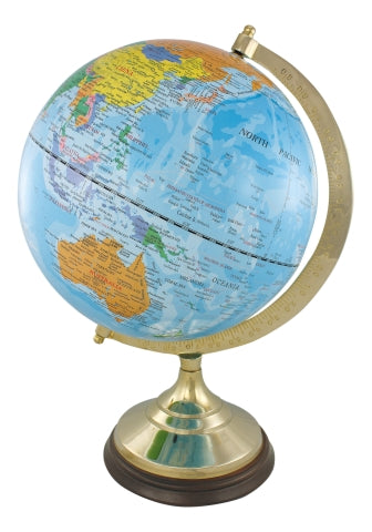 Globus in hellblau, 47 cm hoch – SEA-CLUB 9372