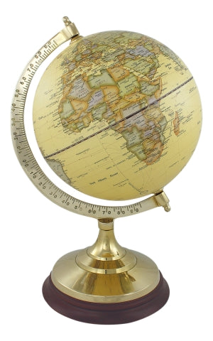 Globus in beige, 34 cm hoch – SEA-CLUB 9377