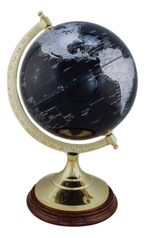 Globus in schwarz, 34 cm hoch – SEA-CLUB 9380