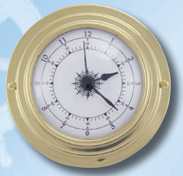 Maritime Messinguhr, 9,8 cm