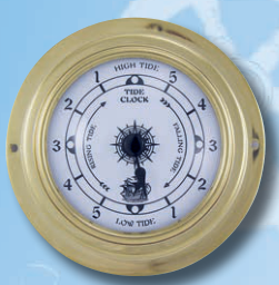 Tideuhr aus Messing, 9,8 cm