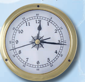 Maritime Messinguhr, 11,5 cm