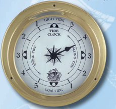 Tideuhr aus Messing, 14,5 cm