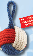 Türstopper Affenfaust in Beige, Blau und Rot