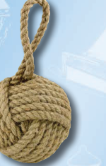 Türstopper Affenfaust aus naturfarbener Jute