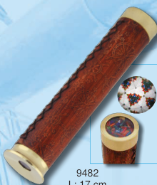 Kaleidoskop aus Messing und Leder